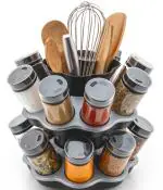 Anant Enterprise Spice Master 16 Jar Kitchen Spice Box Set Spice Rack Organizer for Kitchen Storage Masala Box with Jars and Lids Essential Kitchen Accessories (Pack Of 16)