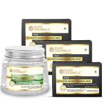 Khadi Organique 1 Aloe Vera White Gel & 3 Activated Charcoal Soap (Pack of 4 )