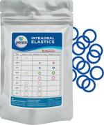 Steriltex Penta Orthodontics Blue Medical Grade Latex Intraoral Elastics, 1/4 Inch, Medium 3.5Oz (Pack Of 1000)