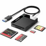 UGREEN 30333, 4 In 1 USB 3.0 Card Reader Writer 5 Gbps Speed TF/SD, 0.5m(Black)