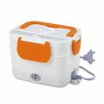 Golrial Star Fabric Electric Lunch Box Electric Tiffin Box for Office Electric Tiffin an Electric Lunch Box with Spoon Holder hot Tiffin Box for Office, Orange.