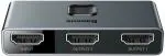 Baseus Dark Grey Bidirectional HDMI - 2x HDMI Splitter Switcher 4K - 30 Hz HDMI Splitter