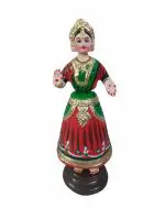 Sri Durga Creations Tanjore Dancing Doll/Golu Doll Size 12 inch [Multicolour]