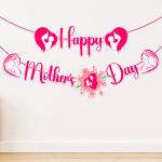 Zyozique Happy Mother's Day Decorations Banner - Banners For Background Party supplies