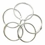 KIDIVO Metal Loose Leaf Book Binder Buckle Ring - 2 cm (Pack of 10)