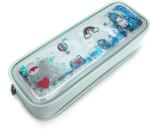 QIPS BD-752 Yellow Shiny and Shimmery Synthetic Leather Pencil Pouch, Pack of 2