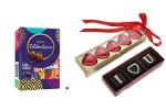 Fabbites Valentine Day And Birthday Heart Chocolate And Cadbury Celebration Box - 150 G