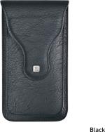 ICREATION All Type Of Mobile 6.5 Inch Size With 3 Pocket & 2 Chain Pocket Black Pouch
