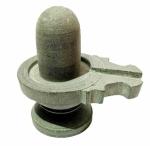 athizay Stone Shivling Statue Made up of Gorara Stone Handcrafted Shiva Lingam Available in Black and Grey in Different Sizes (8.5 CM)