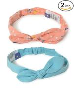 Mi Arcus Printed Cotton Headbands 41X3 Cm For Baby Girls Pack Fo 2