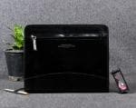 Leather Portfolio for men, Leather document folder for Women, Professional Organizer with space for Notepad, A4 documents & iPad, handmade.