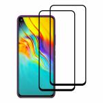 Kite Digital Infinix Hot 9 Pro (Black) Tempered Glass Screen Protector with Edge to Edge Coverage and Easy Installation Kit (Pack of 2)