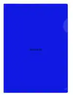 Shining Zon L Folder File A4 Size Durable Clear Transparent Plastic File Folders Paper Holders Organizer Document Sleeves for Protection Suitable for School, Offices & Projects (Pack of 20 Blue Colour)