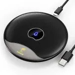 TONOR USB Conference Microphone, 360 Omnidirectional PC Computer Condenser Mic with Mute Button for Online Meeting/Class, Zoom Call, Skype Chatting, Plug & Play (TM20,Red)