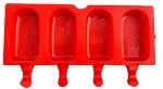 Tijara Popsicle Molds Silicone Ice Pop Molds BPA Free - 4 Cavities Ice Pop Maker Cakesicle Mold Ice Cream, Oval (4 Cavity)