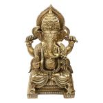 ARTVARKO Home Decor Brass Ganesha Idol - 18 inch Big