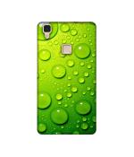 Casotec Green Bubbles Design Printed Silicon Soft TPU Back Case Cover for Vivo V3 Max