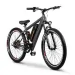 EIGHTEEN MOTORS Cycle 26'' Inch, 10.2Ah Li-Ion M7 250W BLDC Motor Mileage Upto 50 KM Mountain Electric Removable Battery Light & Horn Front Suspension Grey 1 Year Warranty on Motor and Battery