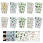Hasthip Assorted Color Paper 4 Roll Creative Flower Petal Washi Tape, Diy Stickers For Scrapbooking