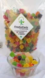 FreshoCartz Sugar Coated Brightly coloured Jelly Bites in All fruit Flavour| Jelly bites 200 g