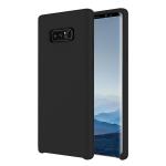 LIRAMARK Liquid Silicone Soft Back Cover Case for Samsung Galaxy Note 8 (Black)