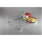 Peacock Colors Stainless Steel Modular Kitchen Cup Saucer Rack/Stand Basket