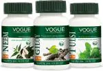 VOGUE Pharmaceuticals Pvt. Ltd. Vogue Wellness Immunity Booster Kit Tulsi, Giloy, And Neem Tablets 60 Pcs Each (Pack Of 3)