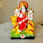DARIDRA BHANJAN - Durga Devi Idol Statue Sherawali MATA Rani | Durga maa idol | Durga Mata murti | Sherawali Maa | Sherawali Mata ki murti for Home Temple | Navratri Special.