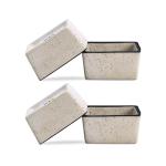 Caffeine Cream, Black Ceramic Dip And Sauce (Set Of 4p)