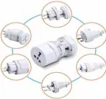 ANJANI NANDAN ENTERPRISES RATEHALF Travel Adapter Round All in One -Supports Over 150 Countries Including US, AUS, NZ, Europe, UK