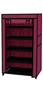 Dozzer 5-Shelves Shoe Rack /Color- Maroon