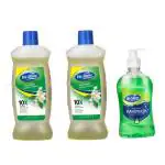 We Shine Disinfectant Surface & Floor Cleaner Liquid With Fragrance-(2x 1Ltr and 1 Handwash Free)