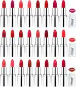 Lady Fashion Red, Pink, Purple, Nude, Maroon, Light Pink, Red, Orange, Brown, Pink, Purple, Maroon Lipsticks (Pack Of 24)