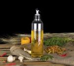 Yellow Leaf Products 1000 ml Plastic Oil Dispenser | Air-Tight & Leak-Proof | Spout for Easy Pouring | Olive Oil, Vinegar, SOYA Sauce Pourer (Elegant, Transparent)