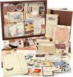 KLVs Vintage Scrapbook Stickers Pack for Art Journaling Bullet Junk Journal Planners DIY Paper Stickers Craft Kits Notebook Collage Album Aesthetic (346pcs) (Peach Sunset)