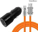 UniBoss 51 W Qualcomm Certified Turbo Car Charger (Red, With USB Cable)
