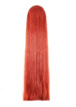 Navmav 25-30 Inch Red Curly, Multicultural, Normal, Thick, Long Hair Wig Synthetic, Human Hair Women And Girls