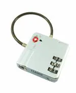 DOCOSS-Pack of 2- 529-Metal TSA Approved Lock Strong Cable International Password Locks For luggage Bag Travel Locks(Multi-color)