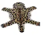 Hadi Carpet ger Rug Skin Shape 100% Woolen Carpet Home Decorative for Living Room Bedroom Guest Room Tiger Skin carpet