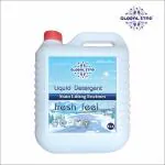GLOBALSTAR Fresh Feel Liquid Detergent For All Types Of Clothes, Contain Natural Ingredients, Suitable For Top-Load And Front Load Machine And Hand Wash Long Lasting Laundry Liquid For Fabric Care-5 Liter