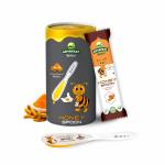 ARYAVRAT - Turmeric- Haldi Honey Spoon 100% Pure Organic and Natural Pack of 20 Honey Spoons