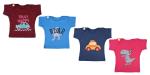 Kwitchy Baby Boys' & Baby Girls' T-Shirt (Multicolor, -12-18 Months)