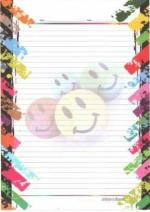 ECLET A4 One Side Ruled Designer Sheets (Pack of 100)