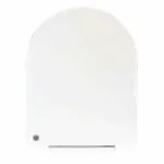 ELEGANT CASA Colour White A-3 Sleek Design Soft-Closing D-shape Round PP Seat Cover Commode Cover (43 x 36 cm) Adjustable Hinges (Hole distance) from 14-18CM; White