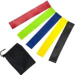 IRIS Fitness Premium-Quality Loop Bands Set of 5 Resistance Band (Red, Green, Blue, Black, Yellow, Pack of 5)