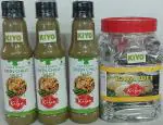 KIYO Combo pack of Green Chilly Sacue 210gms*3 +Rava Idali Instant mix 500 gms