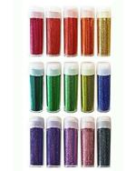 WorldWesties Sparkling Chrome Holographic Glitter Powder Dust Pigments Pack of 15