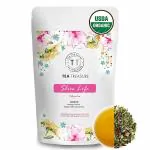 Tea Treasure Slim Life, Slimming Tea for Weight management , Blend Of Ginger, Rama Tulsi, Cinnnamon & Many Others, Green Leaves, Loose Leaf, 50 g
