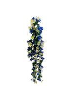 Saf Blue Orchids Artificial Flower (24 Inch, Pack Of 1, Vine & Creepers)