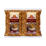 GHOTARAM GFP Chat Pata Chana Jor Garam Namkeen Roasted Chana Jor Chanachur/Namkeen/Spicy Chickpeas with Other Snack Ingredients|Healthy Snack|100% Oil-Free | Roasted Snack-420g*2Pack